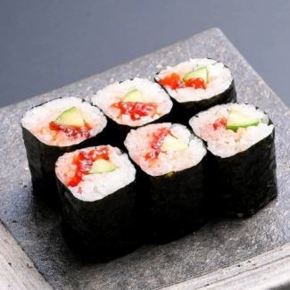 アテ巻き　筋子と胡瓜