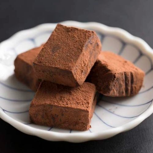 日本酒を使った生チョコ