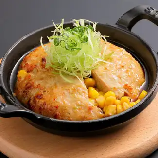 十勝スーパースイートコーンのつくねバーグ