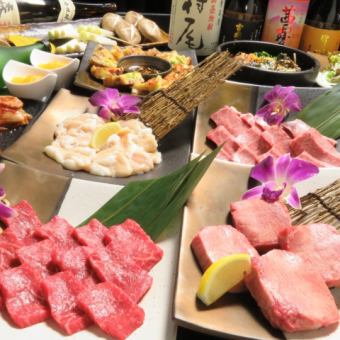 幻影内脏等共计11道菜品和精选的3道菜肴……【休闲套餐】4400日元