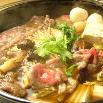 ≪Sukiyaki≫ Top-quality Mita beef/Sukiyaki course 7,800 yen