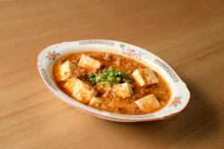 Mapo tofu made with local pork