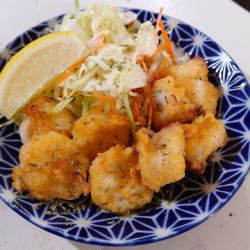 Octopus zangi with a hint of seaweed