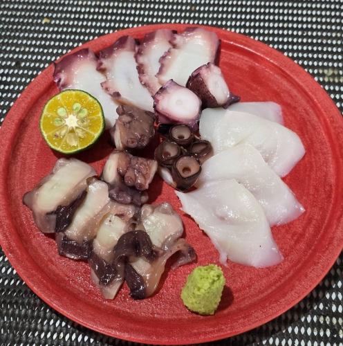 タコ三種盛り合わせ