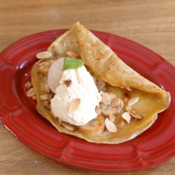 本日の厚焼きクレープ