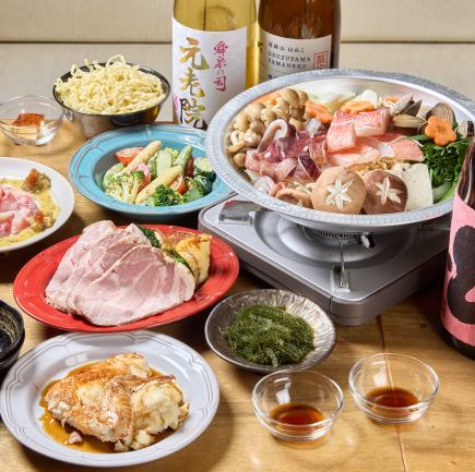 180分飲み放題付!ブイヤベース風ちゃんちゃん焼きを楽しむ【季節のコース~春~】