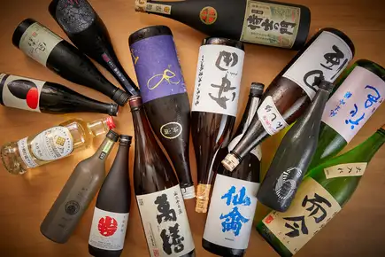 全国各地の日本酒またはセレクトワインが楽しめる!選べるプレミアム飲み放題150分