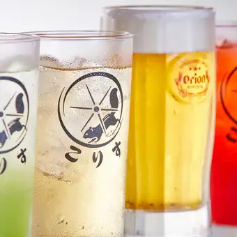オリオンドラフト付き!こりすのスタンダード飲み放題150分