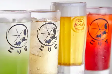 オリオンドラフト付き!こりすのスタンダード飲み放題150分