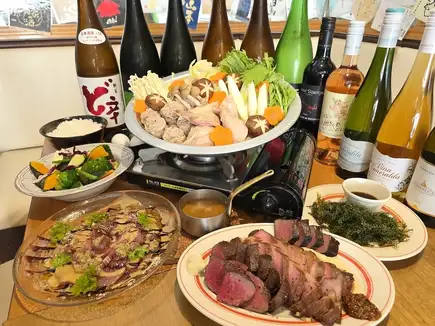 For groups of 4 or more: [Miso-based hot pot and game meat course] with 150 minutes of all-you-can-drink. Perfect for year-end and New Year's parties.