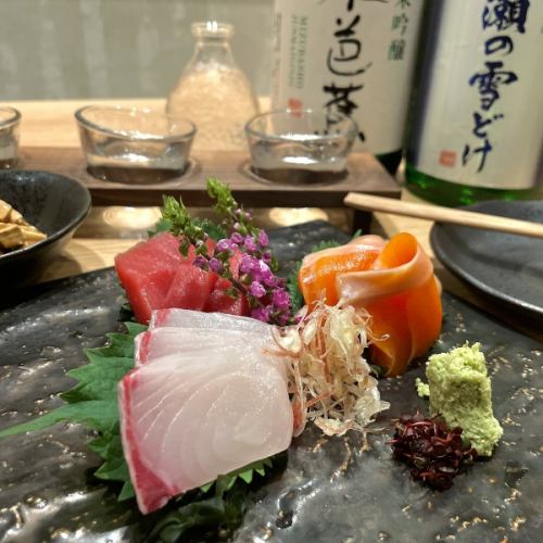 [特色] 三種生魚片拼盤（瘦金槍魚）