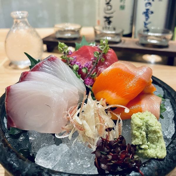 【1番人気！おひとり様1点まで】刺身五点盛り(本鮪中トロ、赤身)