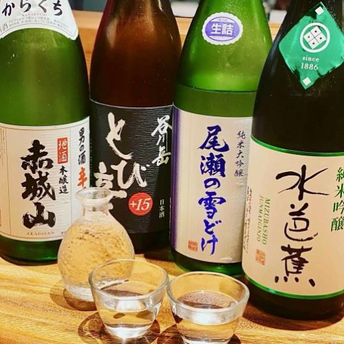 我們提供種類豐富的群馬當地酒。