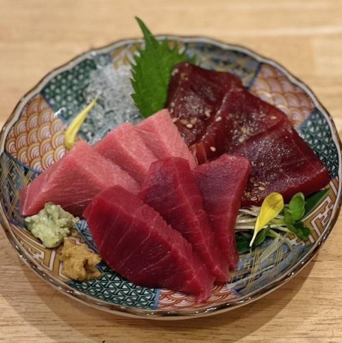本マグロ三種盛り合わせ