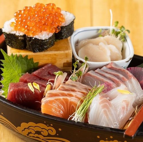 全国から仕入れる新鮮魚介を堪能