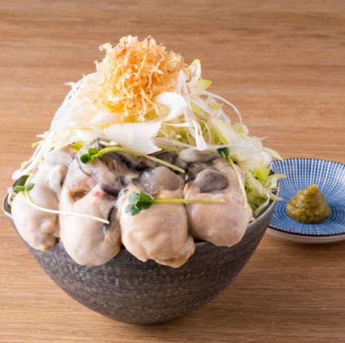 Monjayaki with Oyster Miso ~Large raw oysters from Hiroshima prefecture served with a special yuzu-flavored dashi miso soup~