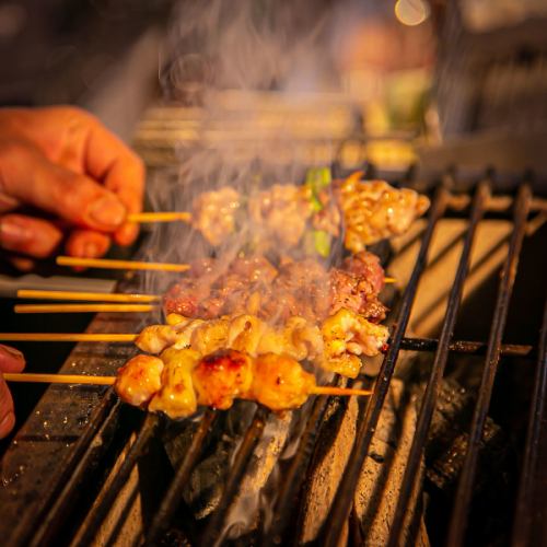 [Bake one by one over charcoal with great care] Authentic yakitori
