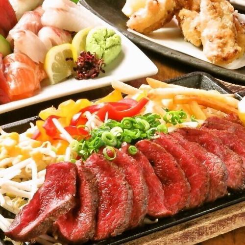 Charcoal grilled domestic beef steak