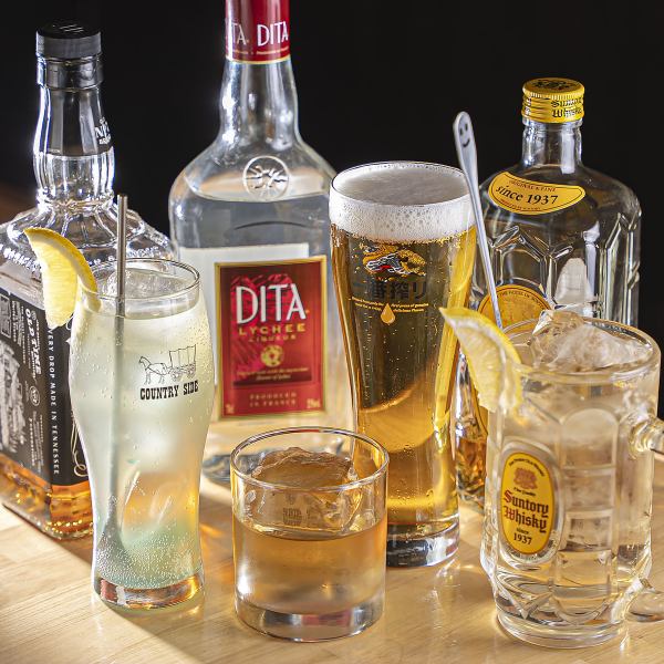 【500円~】音と酒が交わる至福の時間を♪アルコールドリンク