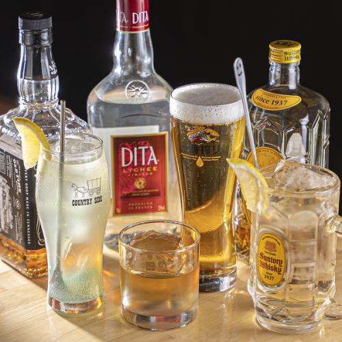 【500円~】音と酒が交わる至福の時間を♪アルコールドリンク