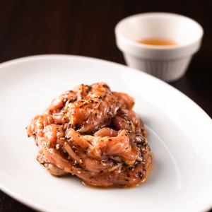 さっぱりダレで食べる鬼ブラックせせり