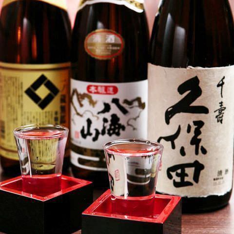 All-you-can-drink fantastic sake and shochu! Enjoy a wide variety!