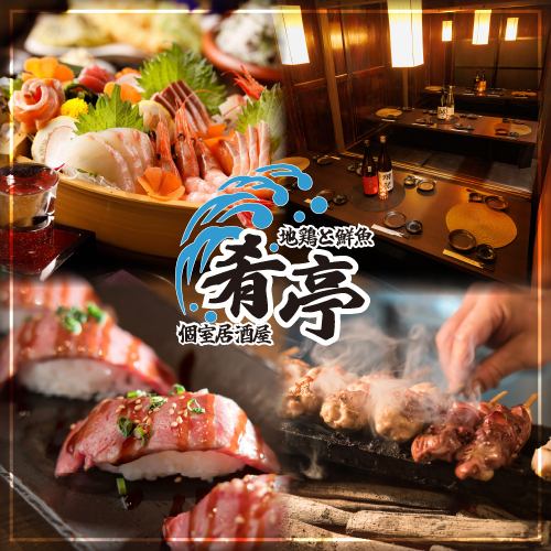 Mita/Tamachi/All seats are private/Sashimi/Yakitori/Meat sushi/Seafood/Banquet/All-you-can-eat/All-you-can-drink