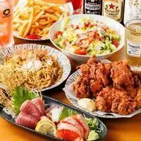 Weekends and holidays only! Private room guaranteed! 7-course "Casual Banquet Course" including draft beer, 2.5 hours all-you-can-eat and drink for 3000 yen.