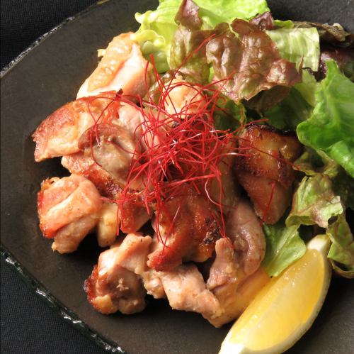 阿波尾鶏の藻塩焼き