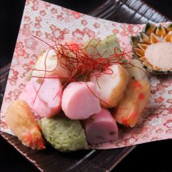 鳴門鯛の上天盛り合わせ