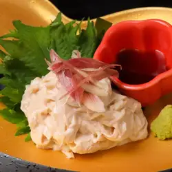 おっさん豆腐の濃厚生湯葉の刺身