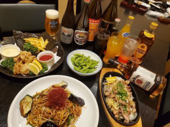 21時からお得！2次会プラン！香るエールプレミアムモルツ生ビール付90分飲み放題付￥3000コース