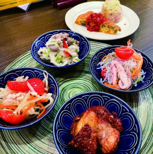 Thai appetizer platter 5 kinds