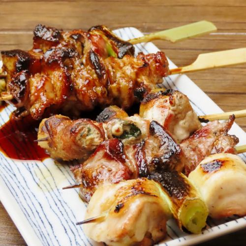 千葉直送の鮮度抜群!旨み広がる絶品串物5本盛♪