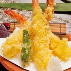 Large shrimp tempura