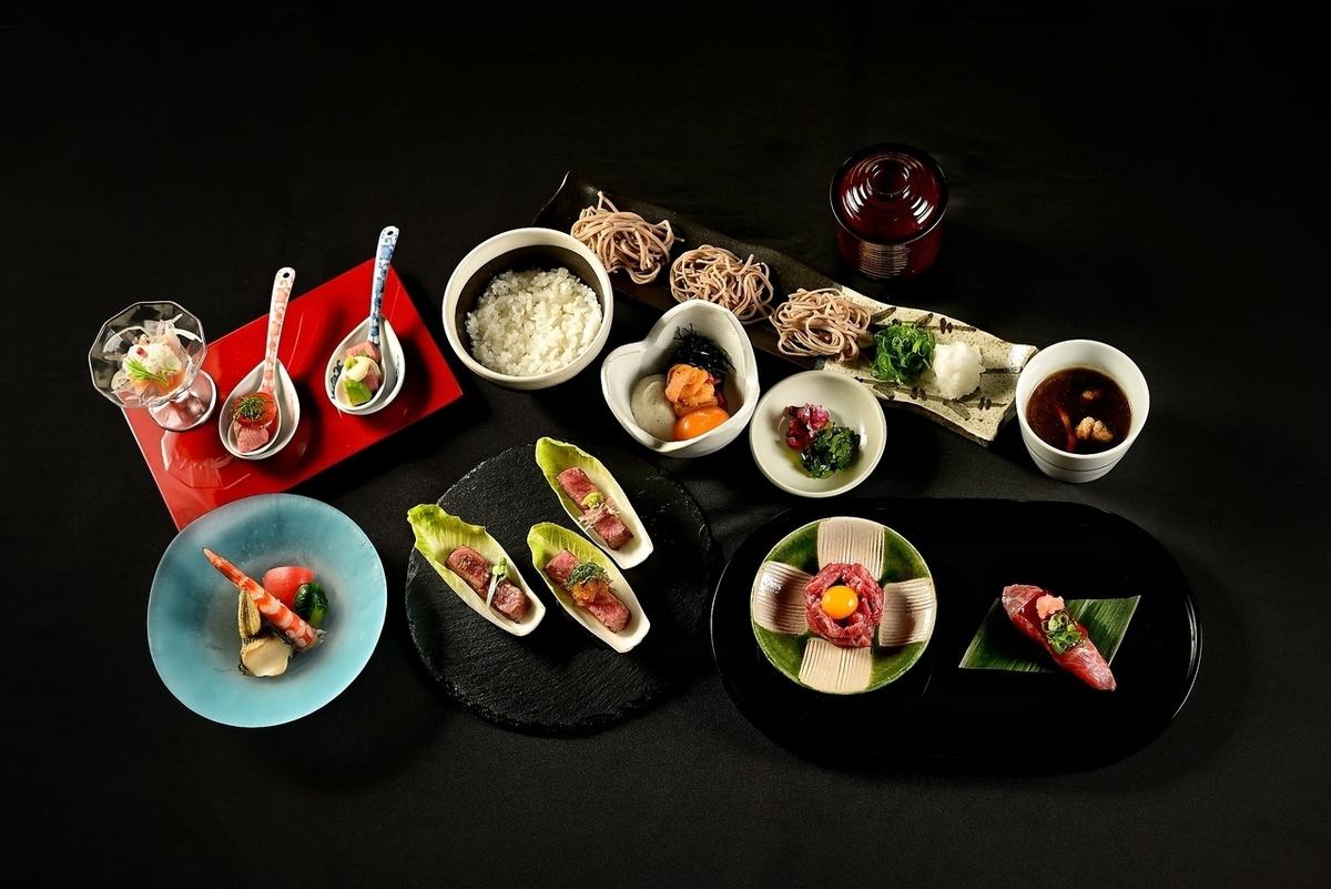 ホテルレストランで味わう、和牛を使用した和食懐石