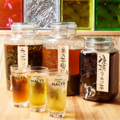 漬込み茶葉のお茶割