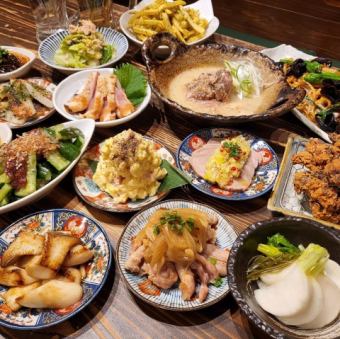 歓送迎会！３ｈ飲み放題付き!大ボリューム全15品大人気おつまみコース