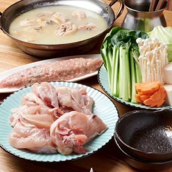 本格博多！丹波鶏水炊きコース全10品2H飲放付￥4000