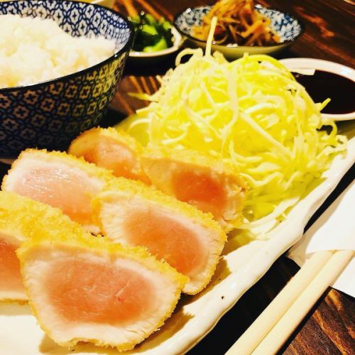 【期間限定フルパワーランチ♪】鶏レアカツ定食!!