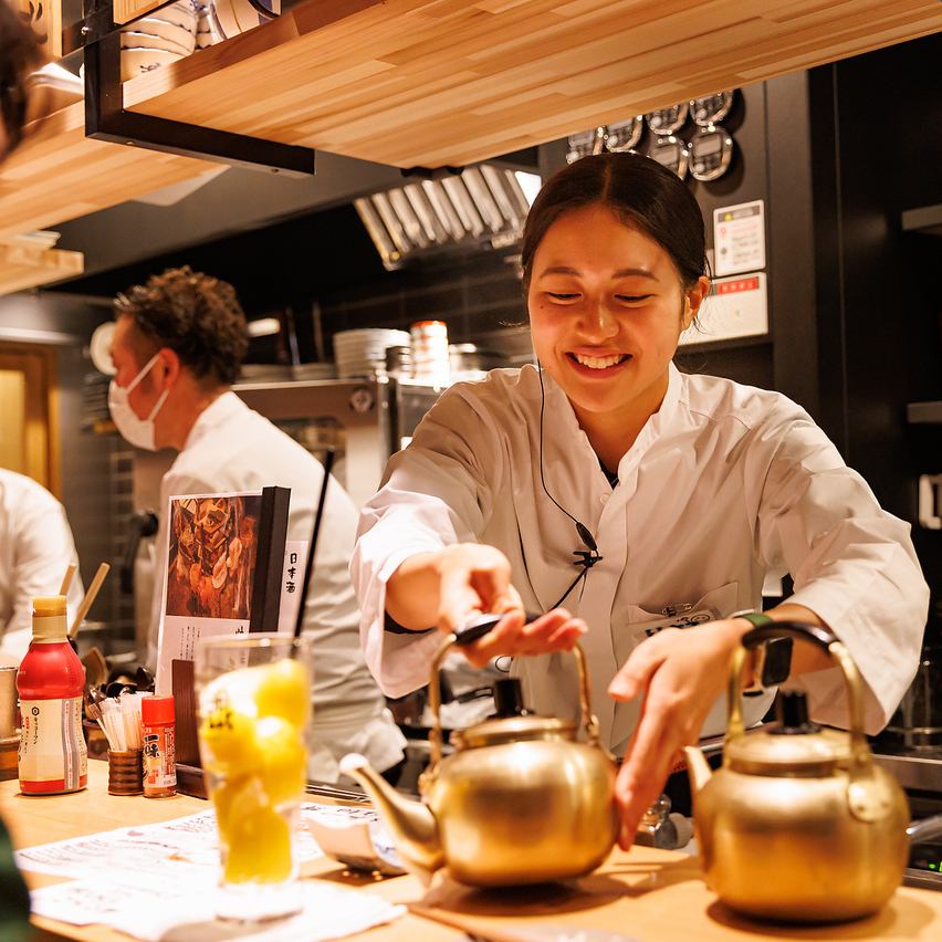 炉端焼きを楽しめる大人の隠れ家居酒屋★飲放付コース5500円～