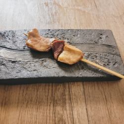 Aged beef tongue skewers