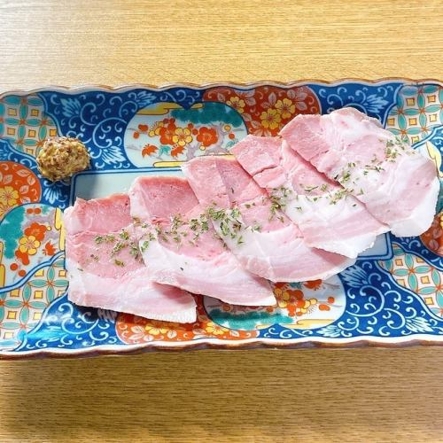 Homemade pork shoulder ham