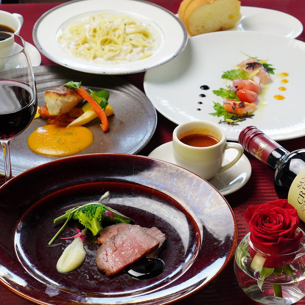 5 minutes walk from Central Station.Exquisite Italian located along the Kotsuki River♪