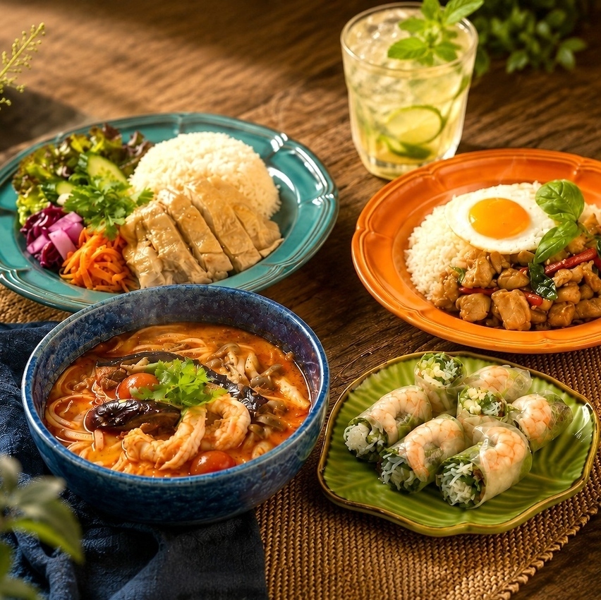 昼から乾杯！絶品アジアンワンプレート＆南国ドリンクを堪能★