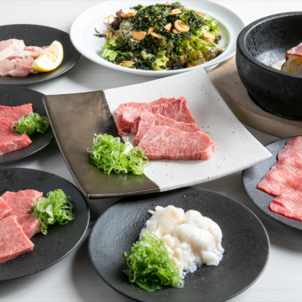 【当日OK！】サラダから牛タン、和牛上カルビなど・・・2名様から☆全8品3950円（税込）