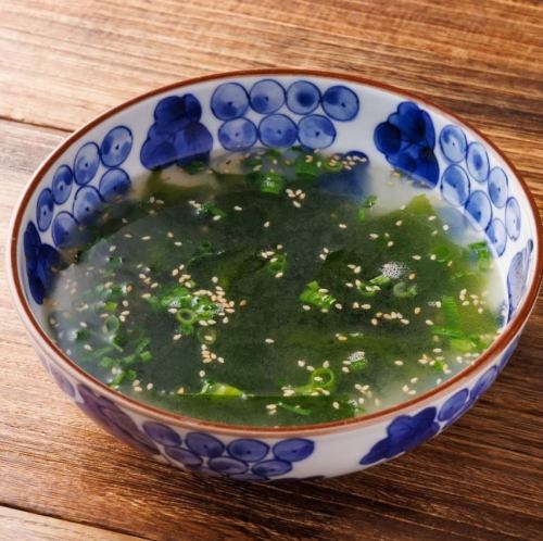 아사리 미역 수프