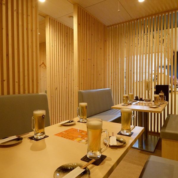 Japanese Modern Space Tailored with Solid Wood Solid Wood Taste a relaxing time ◎ Recommended for dating and sac drinking ★