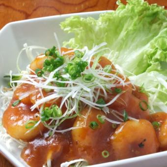 Stir-fried shrimp resources, stir-fried shrimp mayonnaise, stir-fried pork kimchi