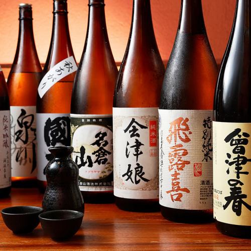 銘柄日本酒を多数ご用意させていただいております。